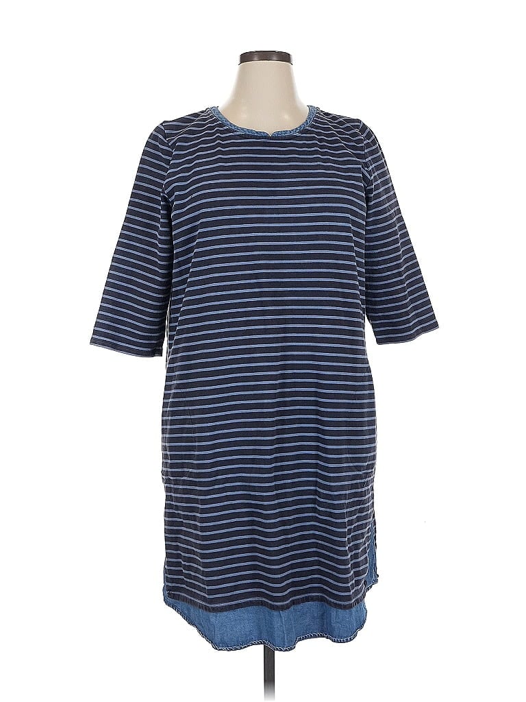 Pre-owned Jjill Casual Dress In Blue