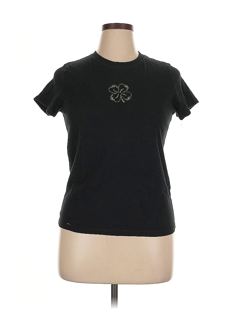 Pre-owned Unbranded Short Sleeve T-shirt In Black