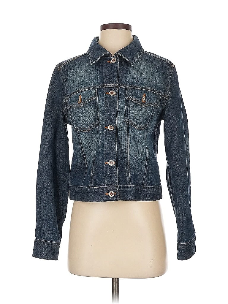 Ann Taylor 100% Cotton Blue Denim Jacket Size S - photo 1