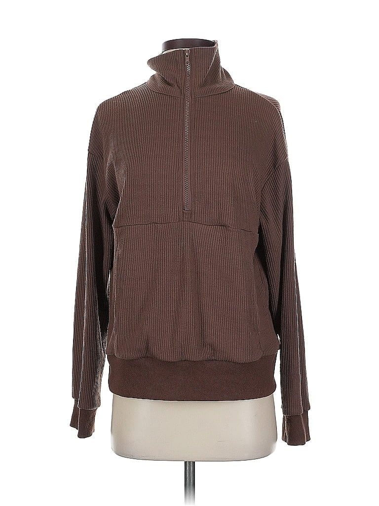 Click to view more detailed imagery on our partner's website Pre-owned Fashion Long Sleeve Top Brown Turtleneck Tops
