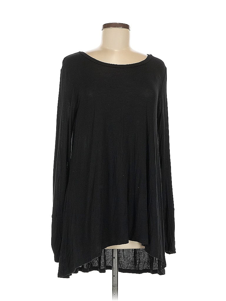Mystree Black Long Sleeve T-Shirt Size M - photo 1