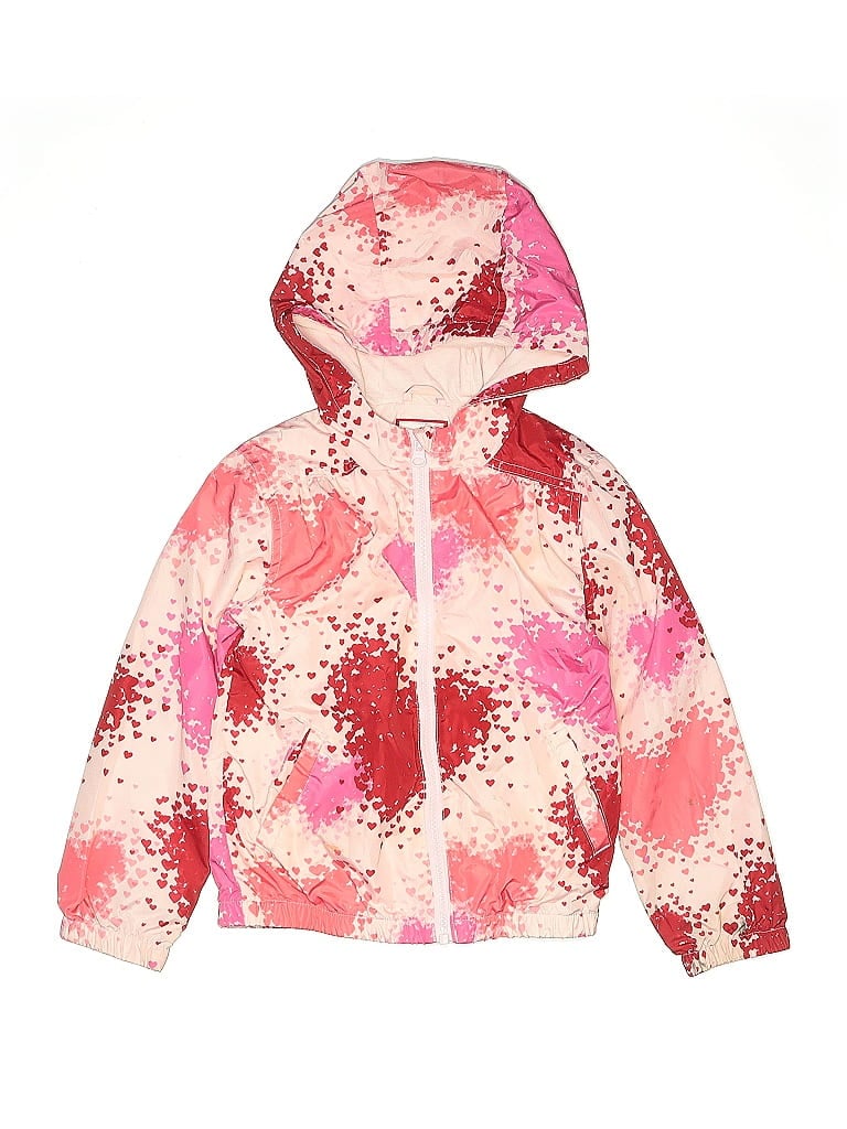 Gymboree 100% Polyester Print Pink Raincoat Size 5 - 6 - photo 1