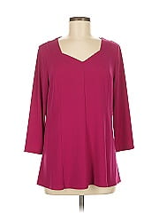 Susan Graver 3/4 Sleeve T Shirt