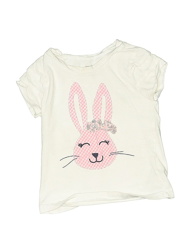 OshKosh B'gosh 100% Cotton Ivory Short Sleeve Top Size 2T - photo 1