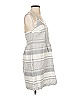 Lou & Grey Stripes Gray Casual Dress Size 2 - photo 3
