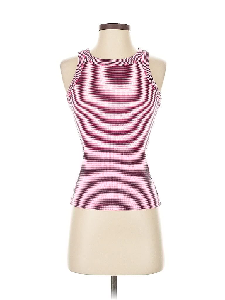 Pre-owned Ann Taylor Loft Tank Top Pink Halter Neckline Tops