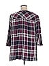 Catherines 100% Rayon Purple 3/4 Sleeve Blouse Size 1X - photo 2