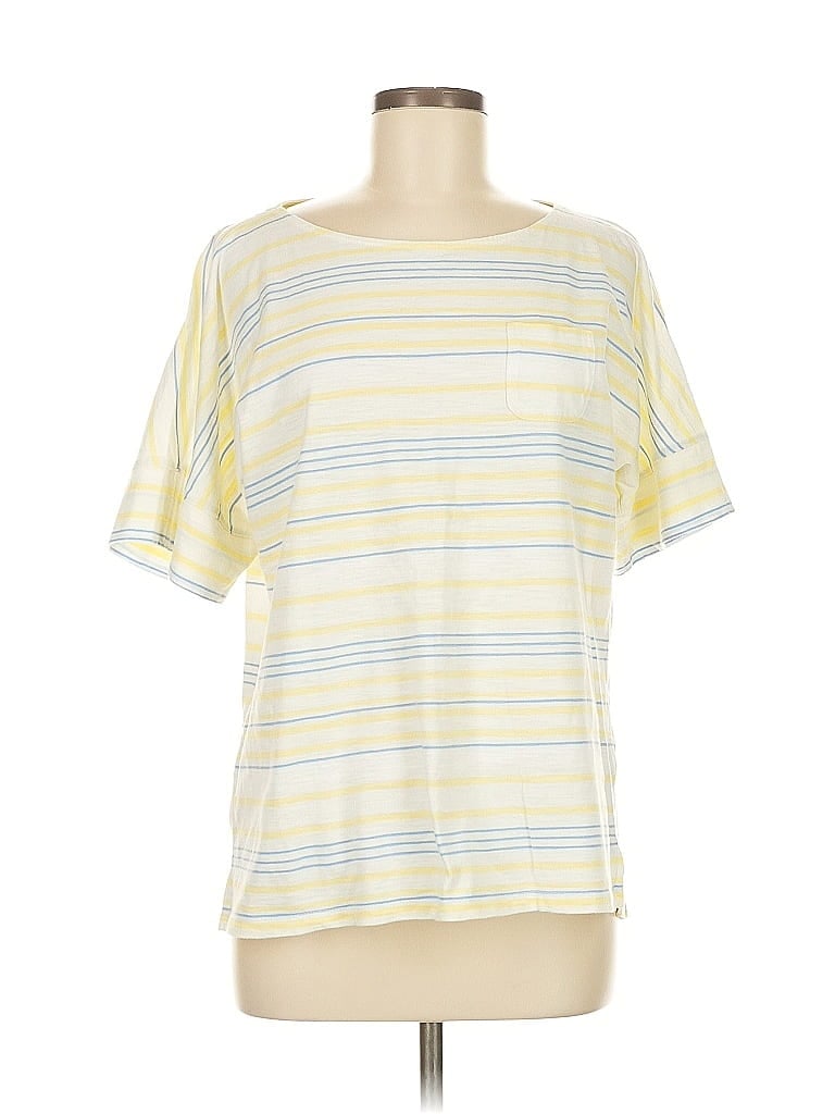 Pre-owned Talbots Outlet Short Sleeve T-shirt In Yellow