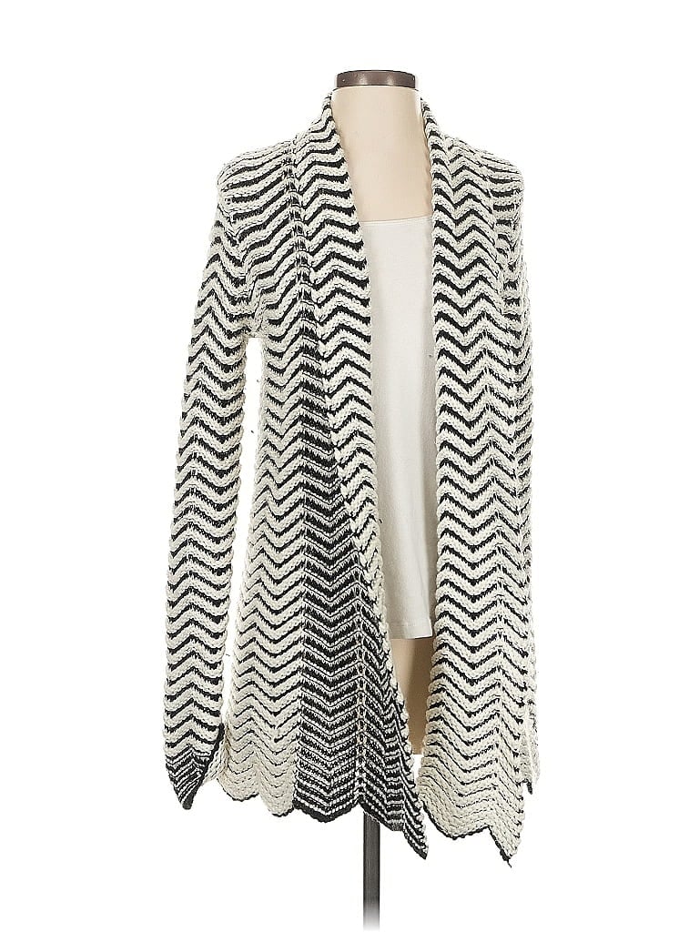 Pre-owned Ella Moss Cardigan Sweater In White