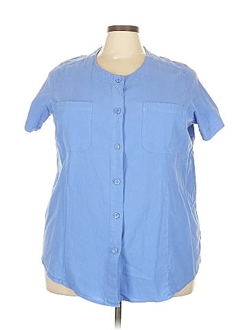 Woman Within Short Sleeve Blouse (view 1)