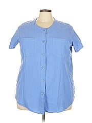 Woman Within Short Sleeve Blouse