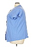 Woman Within Blue Short Sleeve Blouse Size 22 (petite) - photo 4