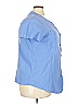 Woman Within Blue Short Sleeve Blouse Size 22 (petite) - photo 3