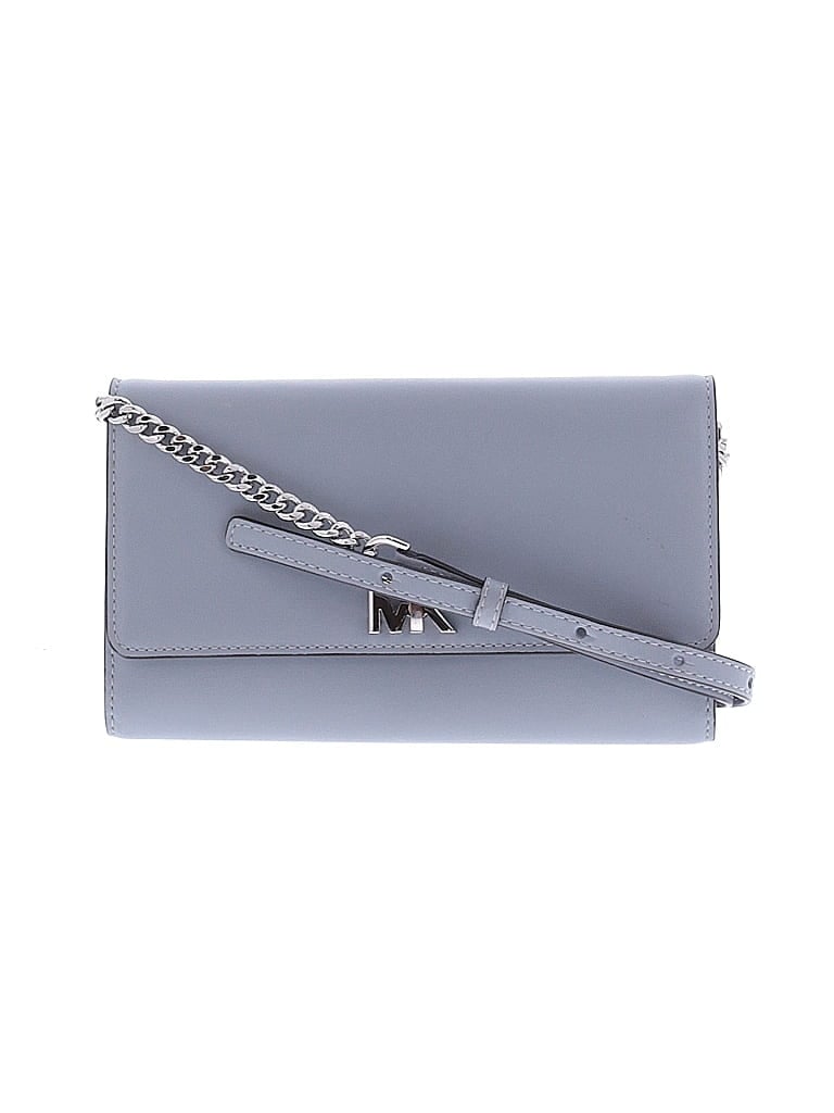 Michael Kors Gray Blue Leather Crossbody Bag One size - photo 1