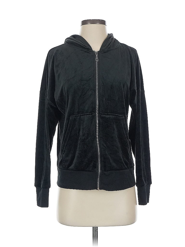 Pre-owned Felina Zip Up Hoodie In Black