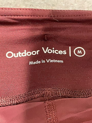 Outdoor Voices Burgundy Casual Skirt Size M