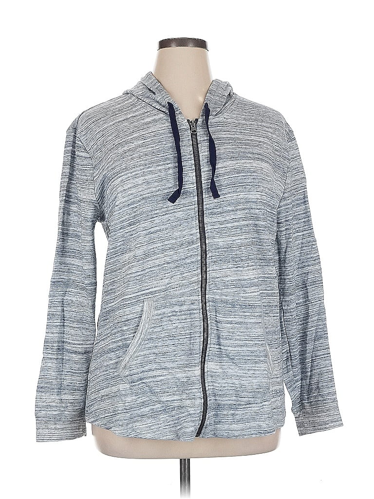 Pre-owned Unbranded Zip Up Hoodie In Gray
