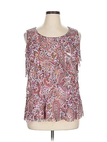 Roz & Ali Sleeveless Blouse (view 1)
