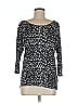 Divided by H&M 100% Viscose Black 3/4 Sleeve T-Shirt Size 8 - photo 1