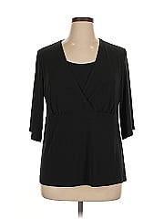 Jm Collection 3/4 Sleeve Top