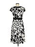 AB Studio Graphic Gray Casual Dress Size M - photo 2