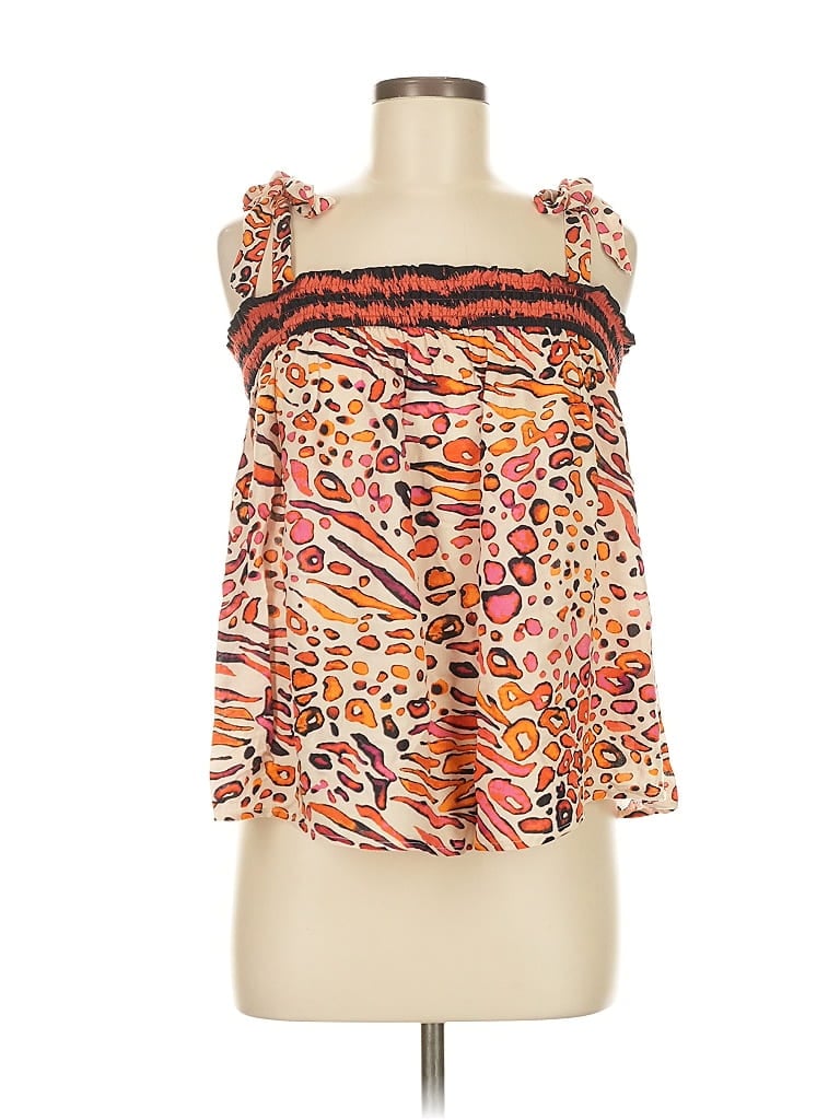 Pre-owned Lovestitch Sleeveless Blouse In Orange