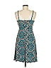 Bisou Bisou Print Teal Casual Dress Size 6 - photo 2