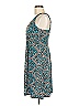 Bisou Bisou Print Teal Casual Dress Size 6 - photo 4