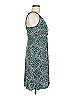 Bisou Bisou Print Teal Casual Dress Size 6 - photo 3