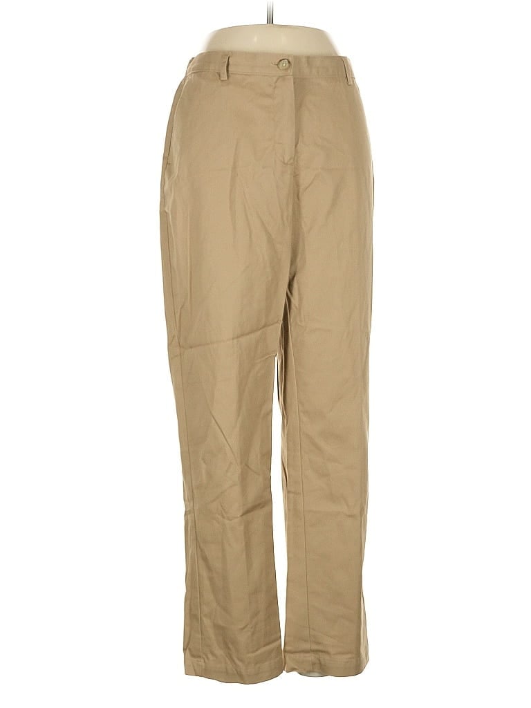 Pre-owned Lands' End Khaki Pant In Brown