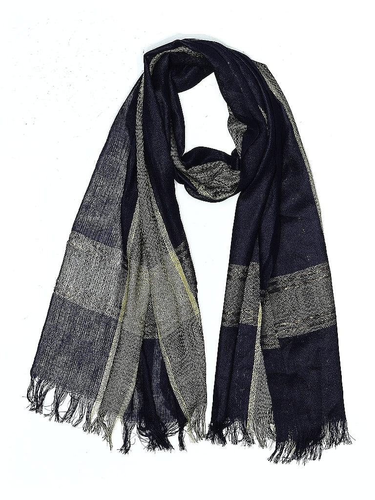 Pre-owned Unbranded Scarf In Blue