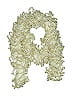 Unbranded Ivory Gold Scarf One size - photo 1