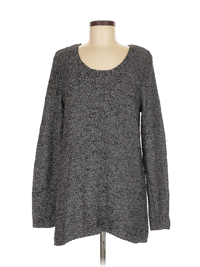 Pre-owned Jjill Pullover Sweater In Gray