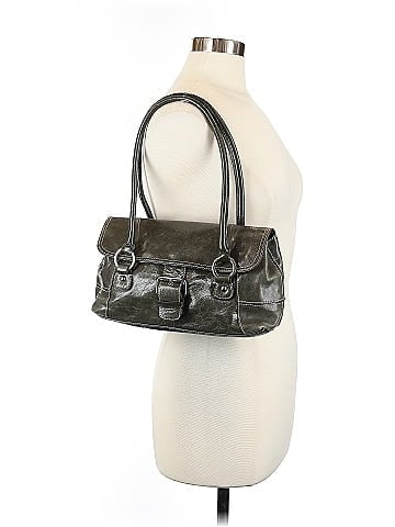 Giani Bernini Solid Gray Green Shoulder Bag One size