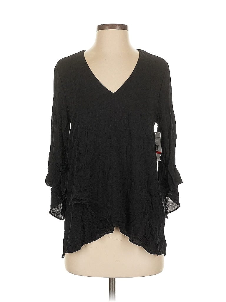 Karen Kane 100% Rayon Black 3/4 Sleeve Blouse Size XS - photo 1