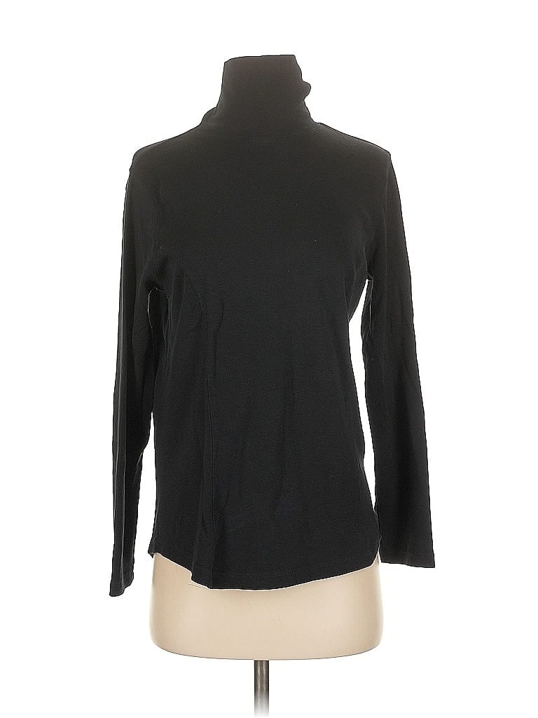 Click to view more detailed imagery on our partner's website Pre-owned Coldwater Creek Long Sleeve Turtleneck In Black