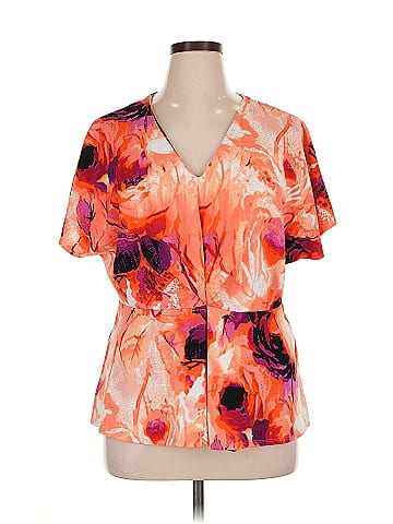 Worthington Short Sleeve Blouse (view 1)