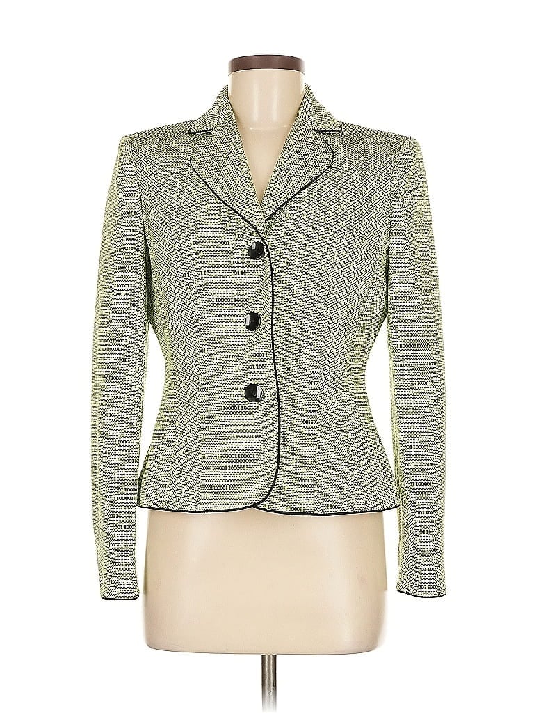 Jones Studio 100% Polyester Tweed Green Blazer Size 6 - photo 1