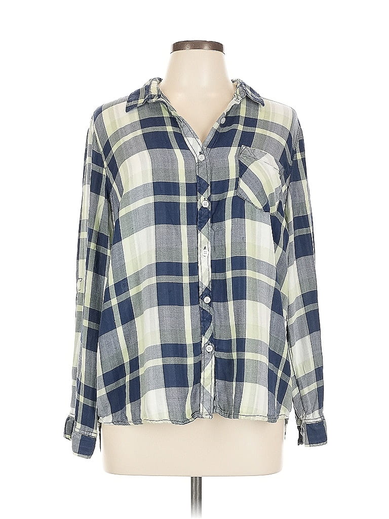 Click to view more detailed imagery on our partner's website Pre-owned Tribal Long Sleeve Button Down Shirt In Blue