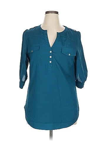 41Hawthorn 3/4 Sleeve Blouse (view 1)