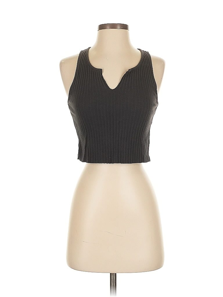 Click to view more detailed imagery on our partner's website Pre-owned American Eagle Outfitters Tank Top Black Halter Neckline Tops