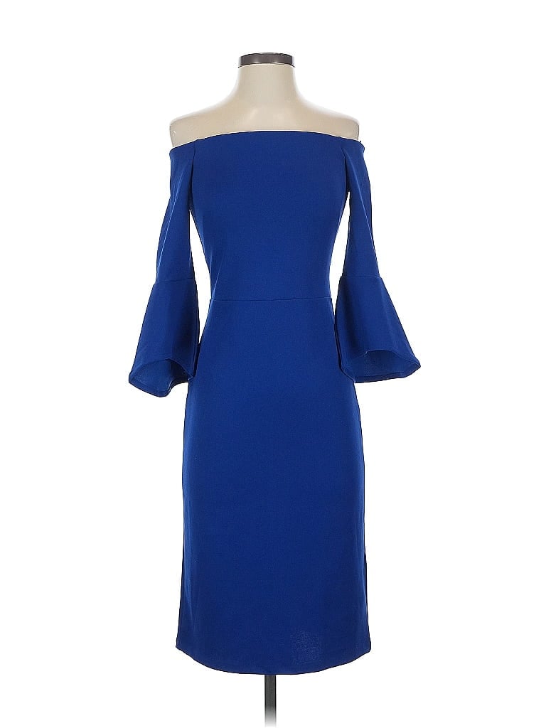 Pre-owned H&m Cocktail Dress In Blue