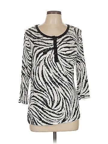Laura Ashley 3/4 Sleeve Henley (view 1)