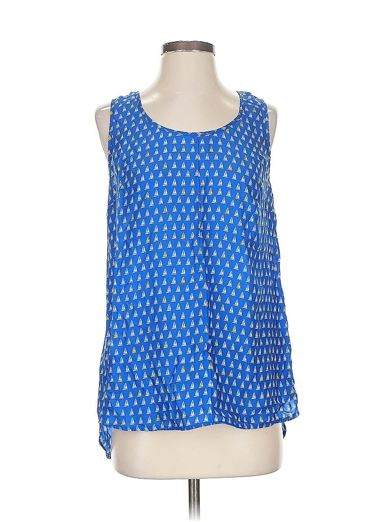 Pre-owned Merona Sleeveless Blouse In Blue