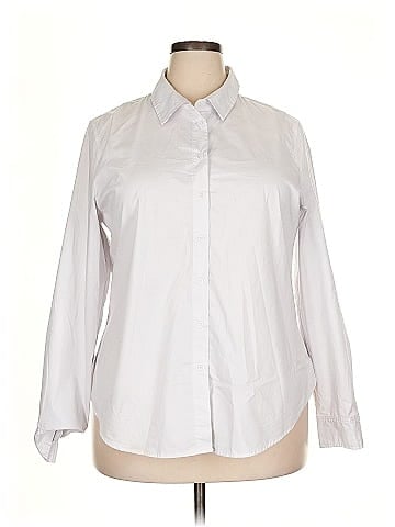Time and Tru Long Sleeve Button-Down Shirt (view 1)