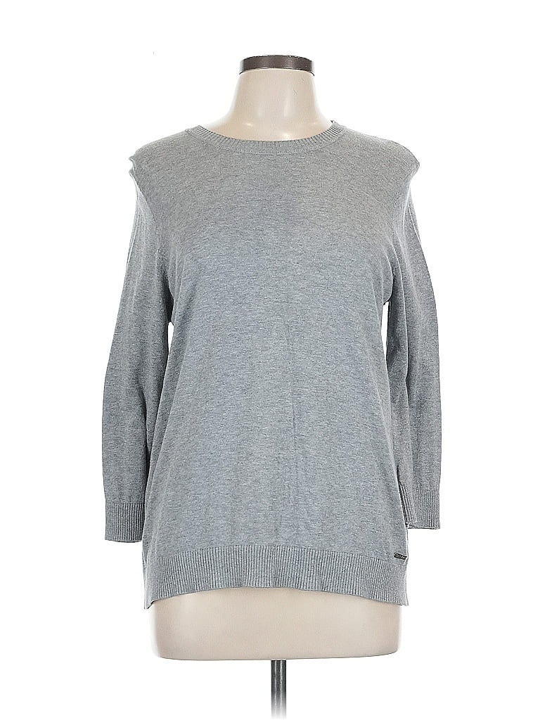 Pre-owned Calvin Klein Pullover Sweater In Gray