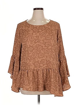 Dg^2 By Diane Gilman Long Sleeve Blouse