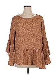 Dg^2 By Diane Gilman Long Sleeve Blouse