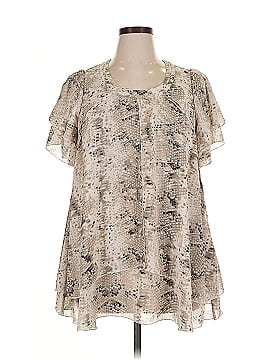 Jessica London Short Sleeve Blouse