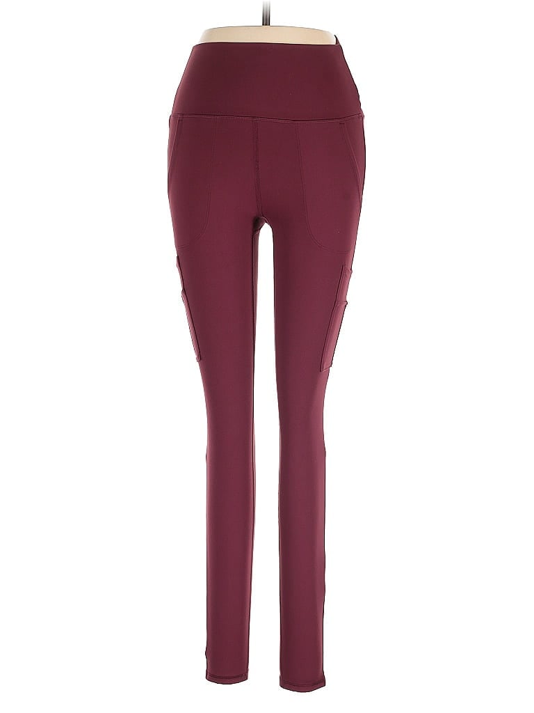Pre-owned Spyder Active Pants In Burgundy